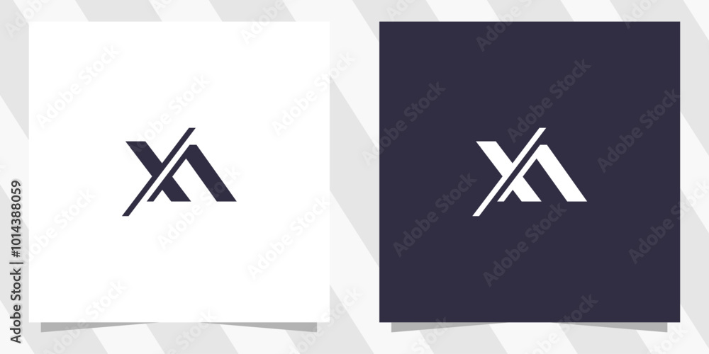 letter xa ax logo design vector letter xa ax logo design vector
