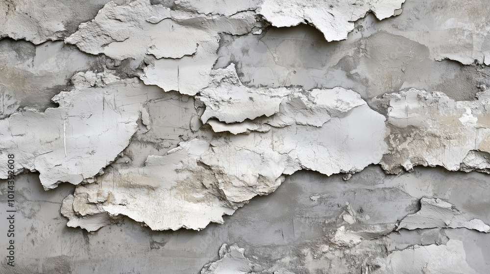 Naklejka premium Urban Abstract Background with copy-space. Premium Gray Wall Stucco Texture Banner. 