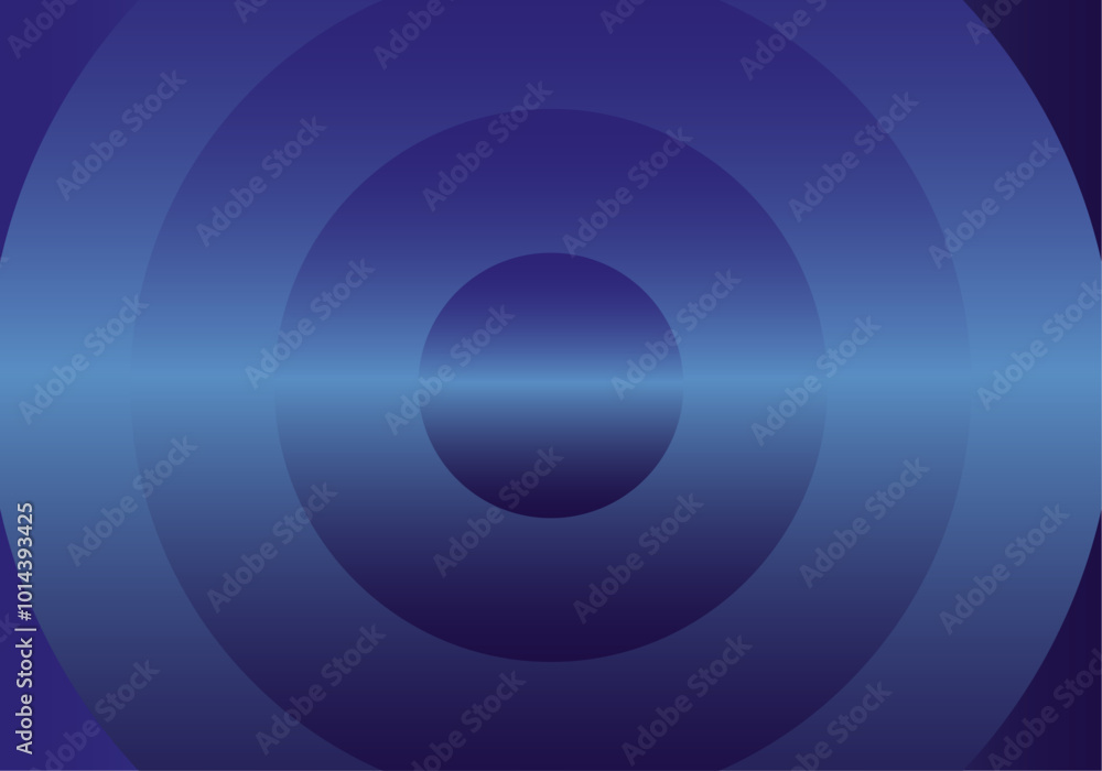 Fondo de círculos concéntricos de degradado azul brillante metálico. Fondo de círculos concéntricos de degradado azul brillante metálico.
