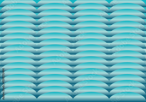 Fondo de capas curvas de degradado azul en arco