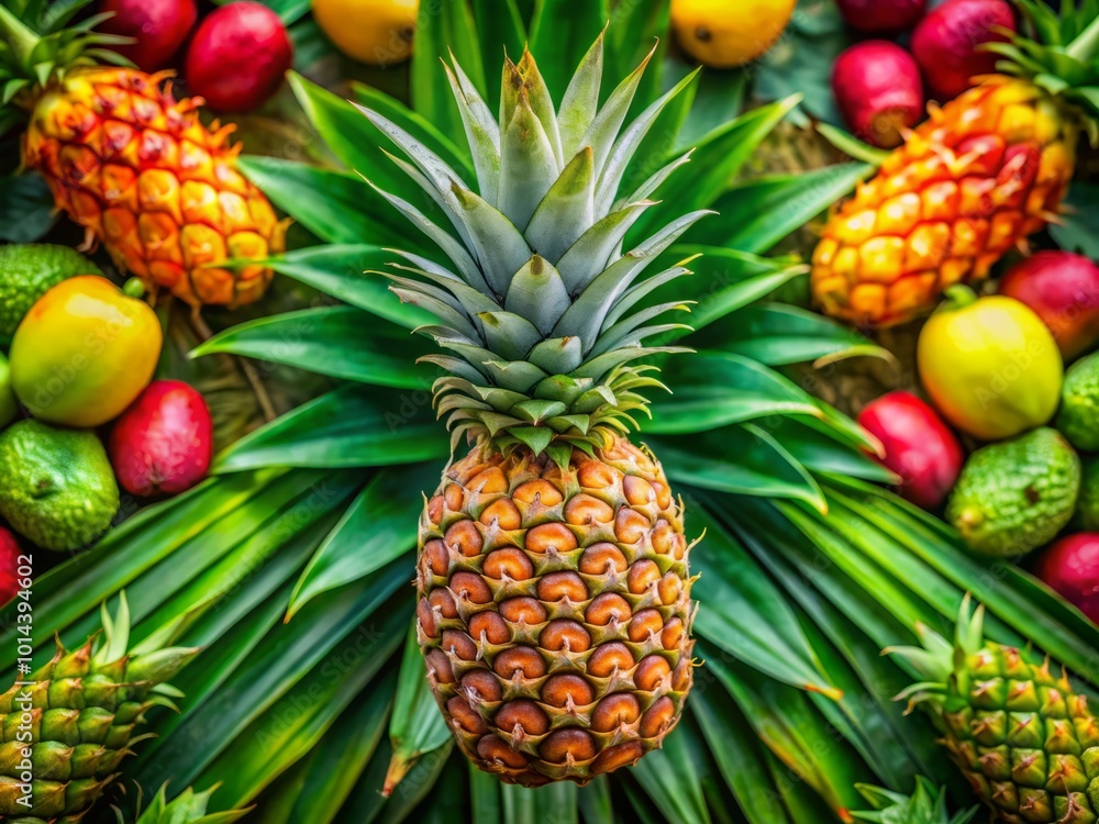 Bright pineapple texture brings a burst of tropical vibes, creating a colorful backdrop for culinary delights while Bright pineapple texture brings a burst of tropical vibes, creating a colorful backdrop for culinary delights while