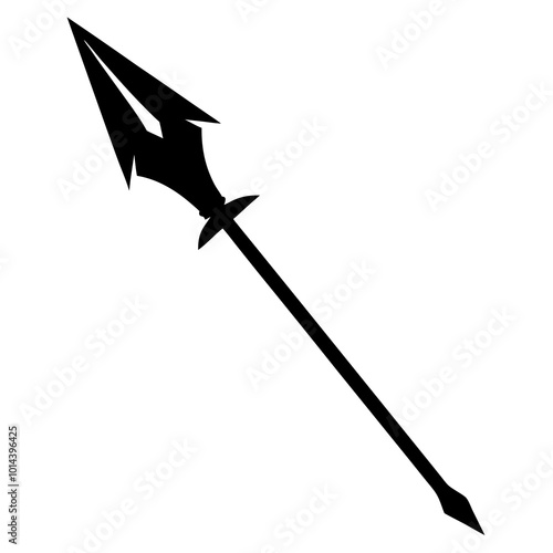 Spear Silhouette vector illustration