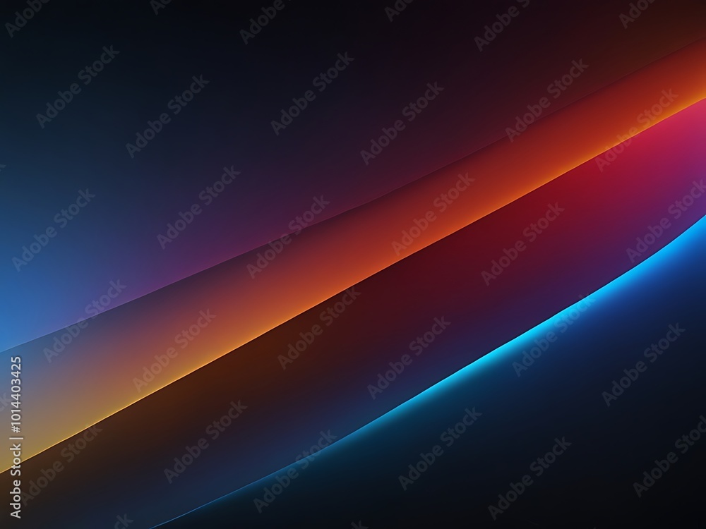Fototapeta premium Colorful 2D Graphic Wallpaper with Gradients background, Wallpaper, Photo for post banner. Ai Generated
