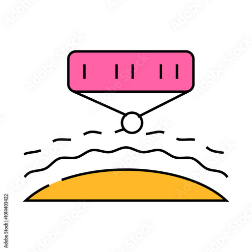 spectral analysis of stars and planets line icon vector. spectral analysis of stars and planets sign. isolated symbol illustration