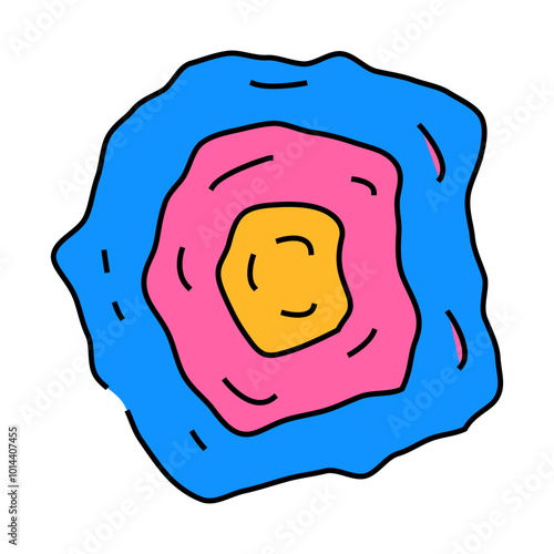 nebula galaxy line icon vector. nebula galaxy sign. isolated symbol illustration