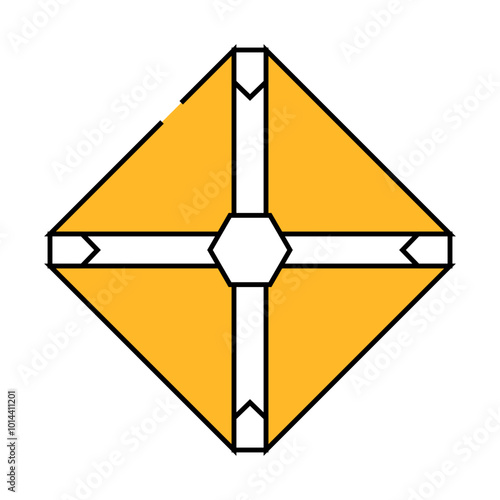 space sail line icon vector. space sail sign. isolated symbol illustration