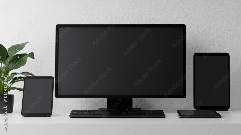 The Modern Workspace with Screens The Modern Workspace with Screens