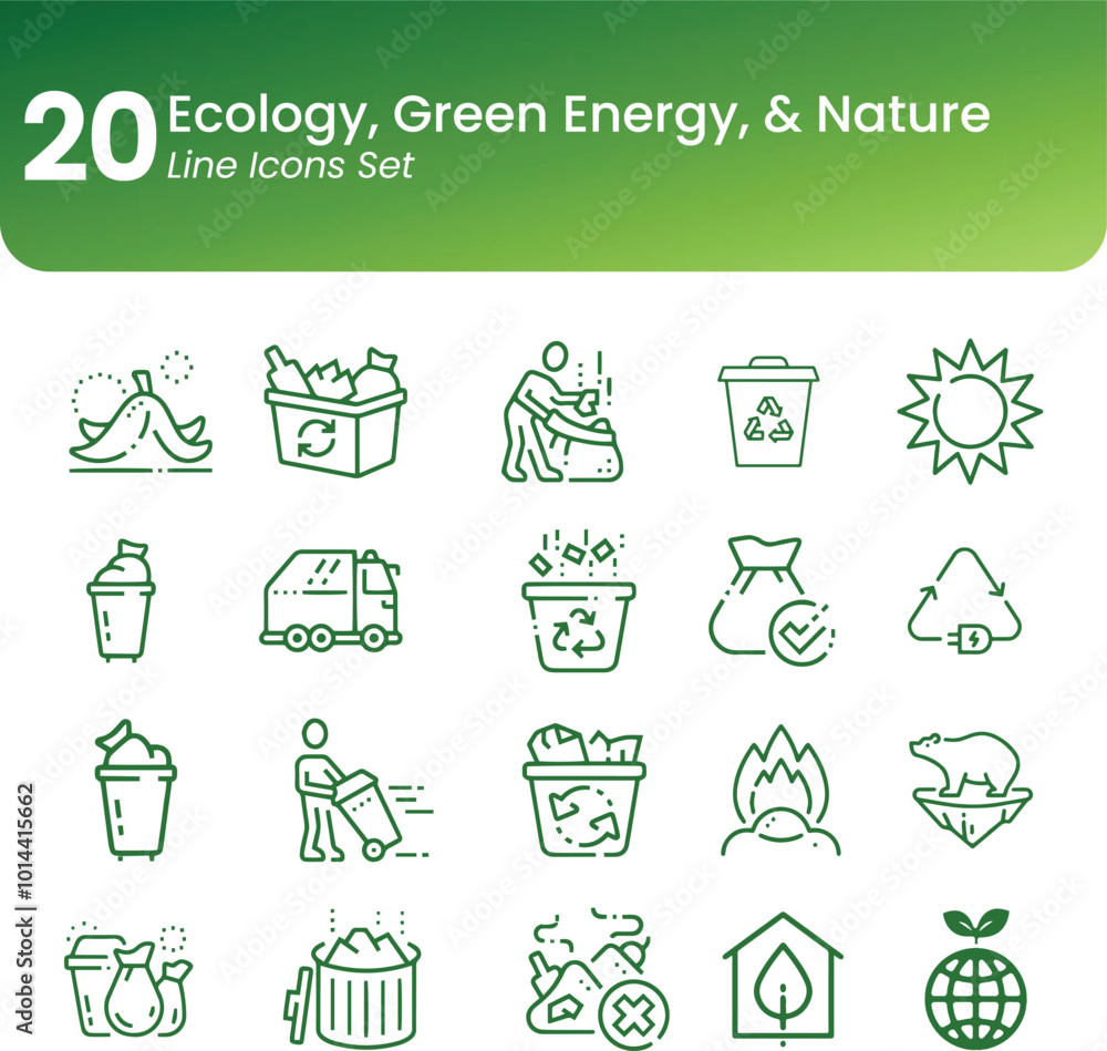 Ecology go green green energy nature organic recylce Icons set vector Ecology go green green energy nature organic recylce Icons set vector