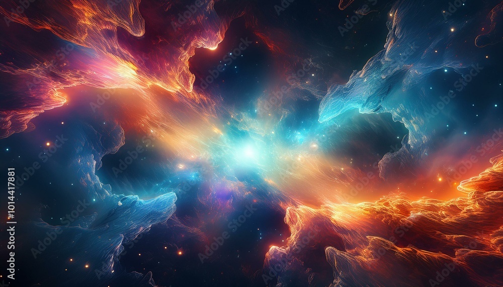 Fototapeta premium art Metallic Grids with Sharp Reflections