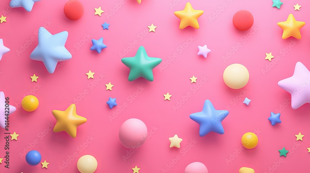 Colorful Mockup Template with Vivid Background Elements Colorful Mockup Template with Vivid Background Elements