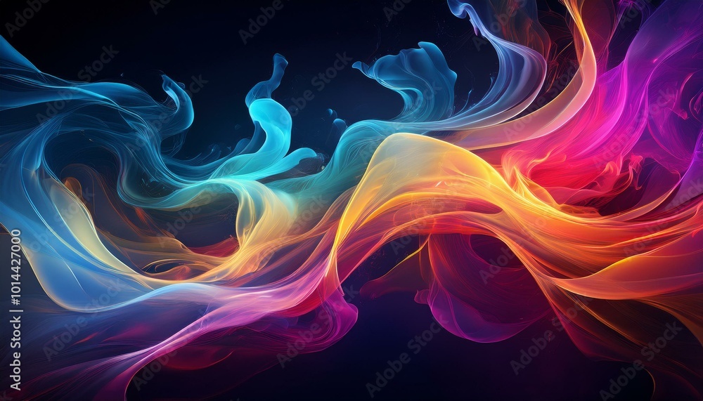 Obraz premium art Digital Pixels with Fading Colors
