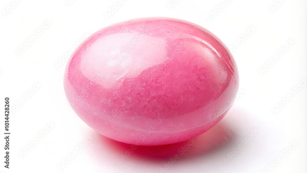 Isolated chewed pink bubble gum against a white backdrop provides a quirky element perfect for creative projects and Isolated chewed pink bubble gum against a white backdrop provides a quirky element perfect for creative projects and