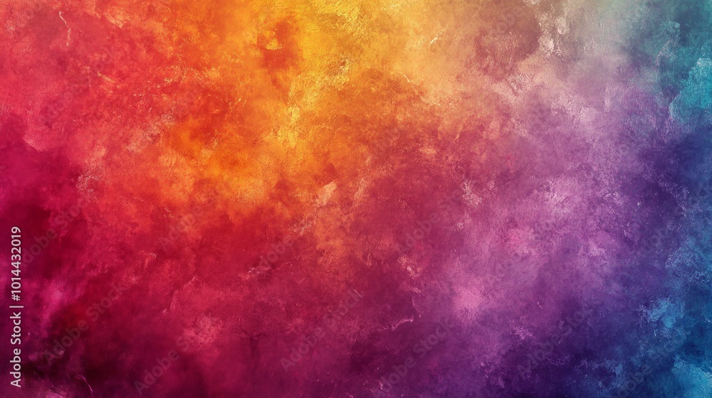 Vibrant Gradient Harmony, an explosion of warm and cool colors blending seamlessly, creating a dynamic backdrop that evokes creativity and emotional depth.