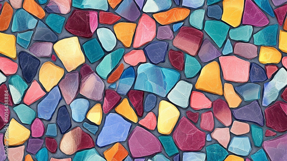 Abstract Colorful Mosaic Pattern Background Abstract Colorful Mosaic Pattern Background