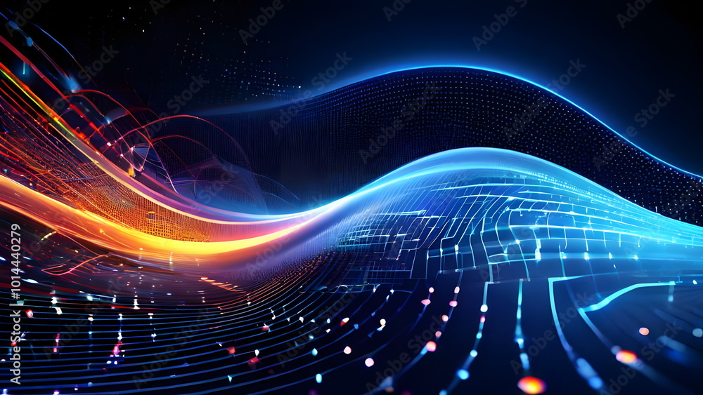 Abstract backdrop with information processing Abstract backdrop with information processing
