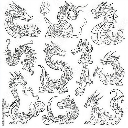 A fun dragon parade with va...