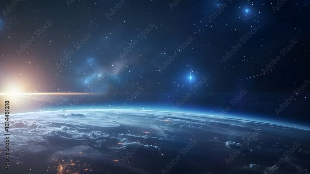 Fototapeta premium beautiful scenery of space