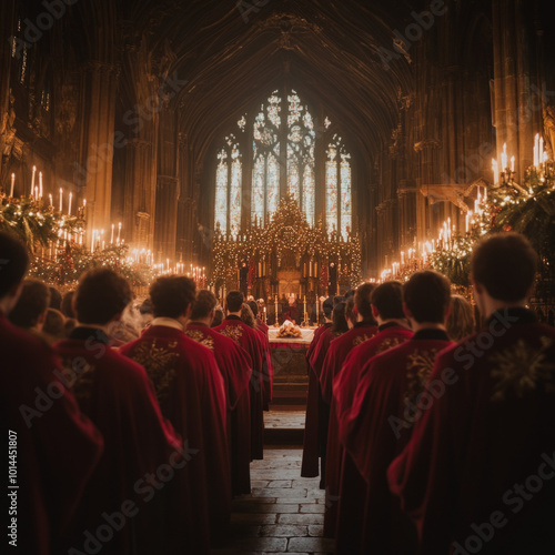 lively Christmas choir perf...