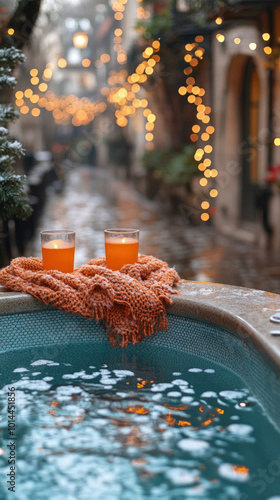 luxurious spa setting featu...