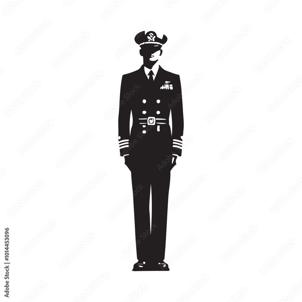 Navy Officer in Formal Uniform Navy Officer in Formal Uniform