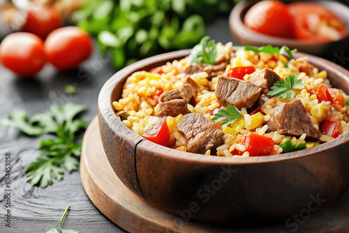 Pork With Fried Rice