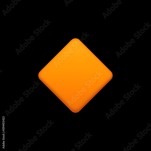 Orange Diamond Emoji 