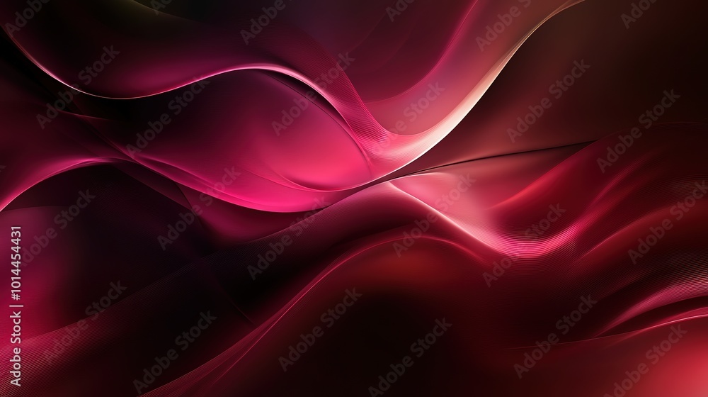 Obraz premium Abstract Grainy Gradient background red green blue pink, abstract glowing color wave black dark backdrop banner, poster ,header design, noise texture Generative Ai