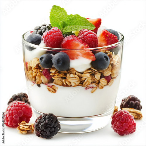Yogurt Parfait Isolated