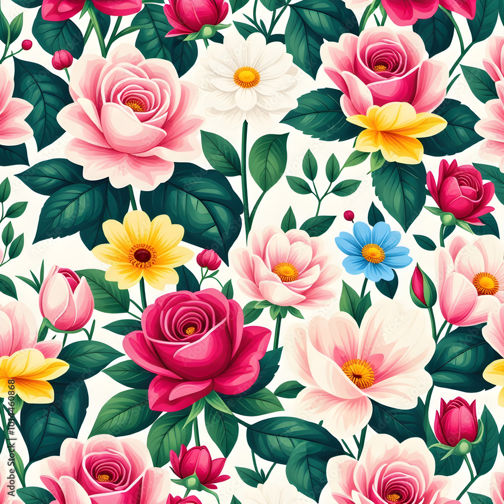 seamless pattern with roses
seamless pattern with roses