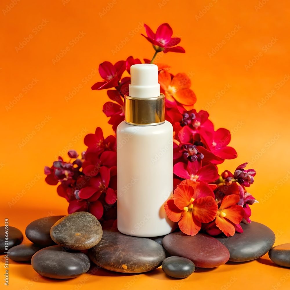 White Cosmetic Bottle Mockup Design White Cosmetic Bottle Mockup Design