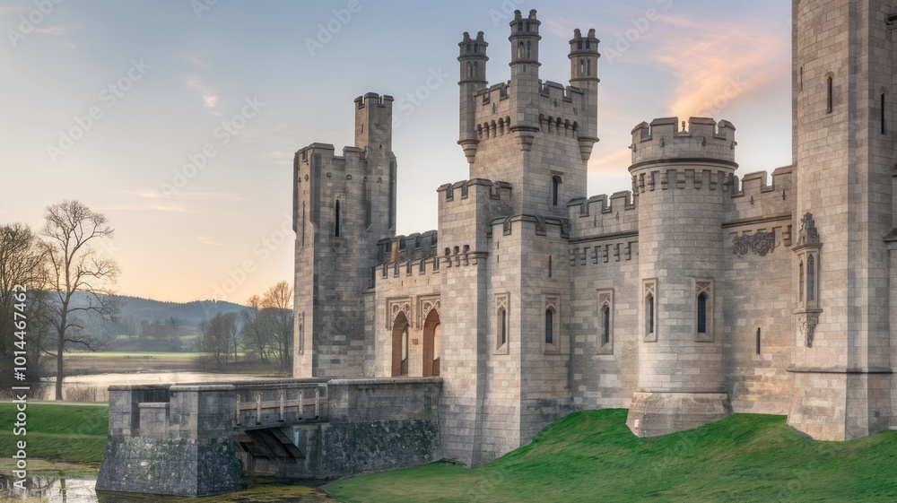 a stunning medieval castle reflected in the water, evoking a sense of history, strength, and tranquility. Perfect for travel, history, or architecture projects. a stunning medieval castle reflected in the water, evoking a sense of history, strength, and tranquility. Perfect for travel, history, or architecture projects.