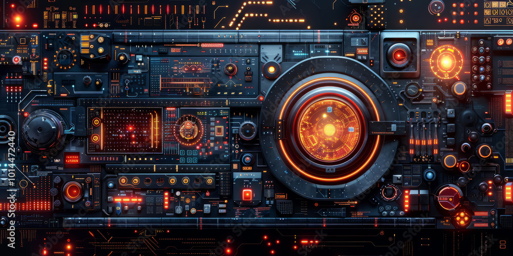 Futuristic back-to-school background, advanced geometric shapes and symbols, robotics parts and circuits, Futuristic back-to-school background, advanced geometric shapes and symbols, robotics parts and circuits,