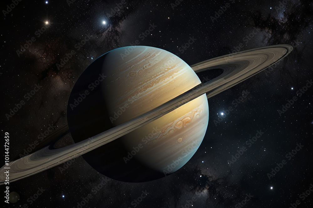 Majestic Saturn A Stunning Cosmic Visualization