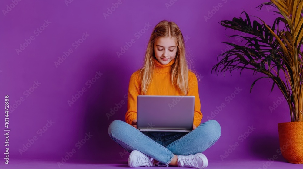 The Girl with Laptop Brightly The Girl with Laptop Brightly
