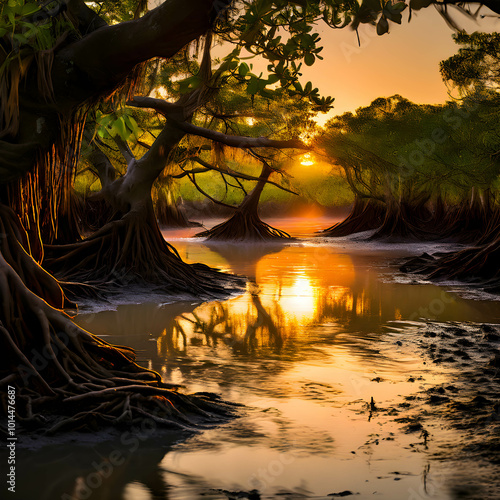 River landscapes illustration
