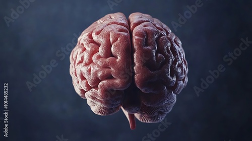 Colorful digital depiction of a brain highlighted on a dramatic dark background