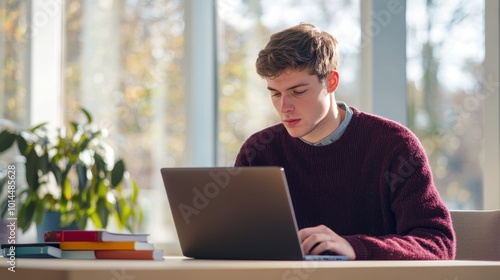 The Student at the Laptop.