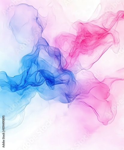 Pastel swirls of pink and blue blend seamlessly in soft hues