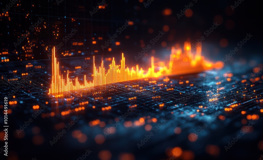 Fototapeta premium Abstract Digital Data Visualization