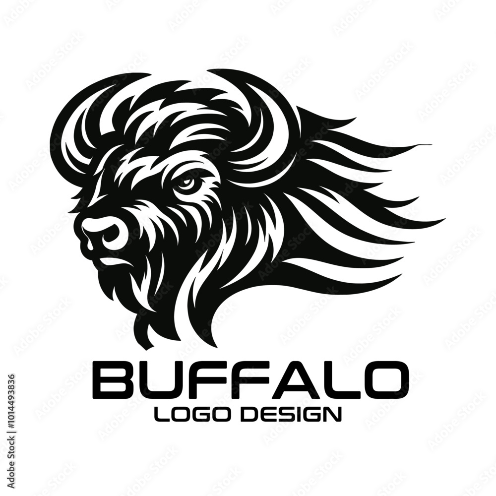 Buffalo Vector Logo Design Buffalo Vector Logo Design
