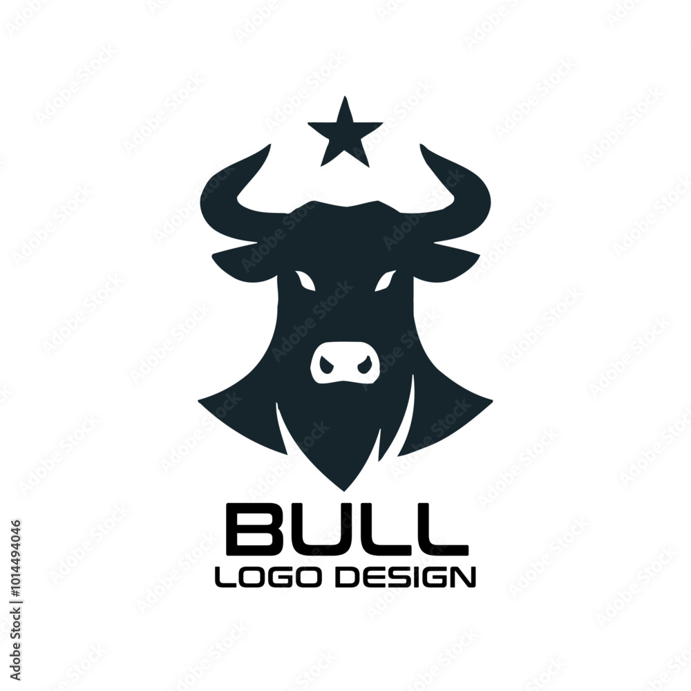 Bull Vector Logo Design Bull Vector Logo Design