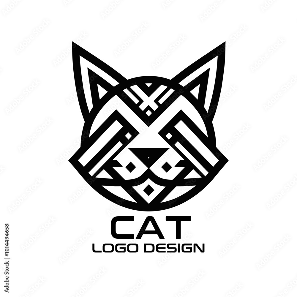 Cat Vector Logo Design Cat Vector Logo Design