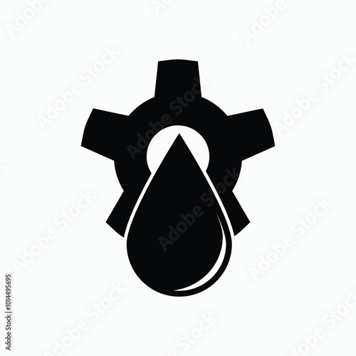 Grease Icon. Lubricant Symbol, Oil. Machine Element. 