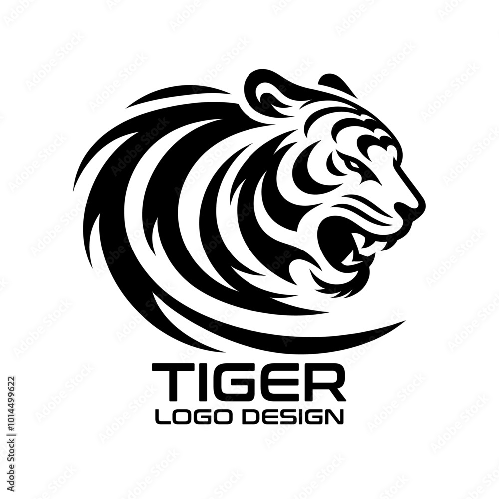 Fototapeta premium Tiger Vector Logo Design
