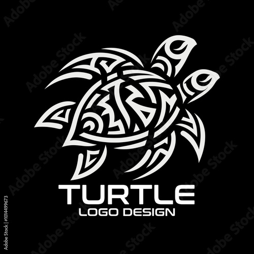 Turtle Vector Logo Design photo