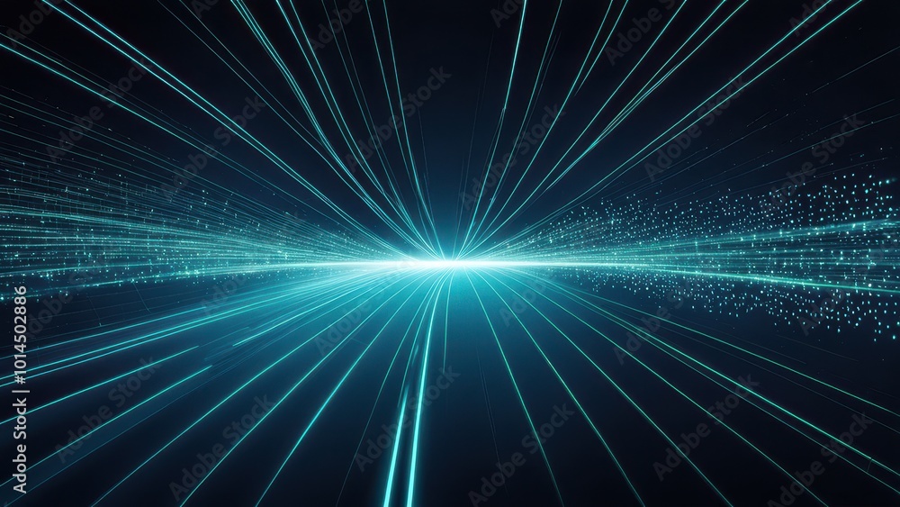 Abstract representation of light rays converging towards a central point, creating a dynamic effect. Abstract representation of light rays converging towards a central point, creating a dynamic effect.