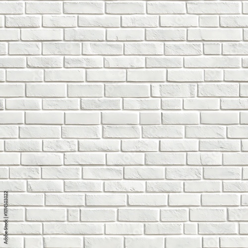 Full frame shot of white painted White brick wall, abstract background