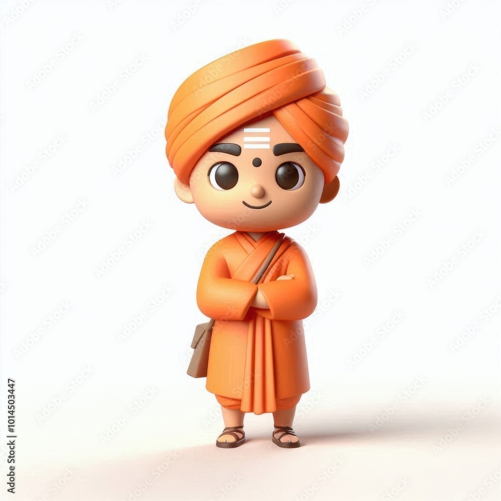 3d image of Swami Vivekananda | National Youth Day 3d image of Swami Vivekananda | National Youth Day