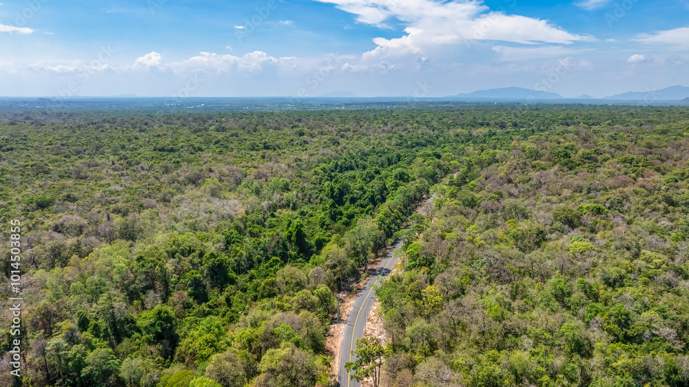 Aerial view Phuoc Buu Nature Reserve at Ba Ria Vung Tau. Concept travel trip in Vietnam nature beautiful landmark. Aerial view Phuoc Buu Nature Reserve at Ba Ria Vung Tau. Concept travel trip in Vietnam nature beautiful landmark.