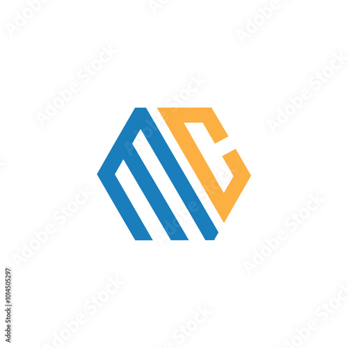 initial mc letter logo design, mc logo vector template for business, cm letter logo, cm initial logo for monogram, cm logo for business.